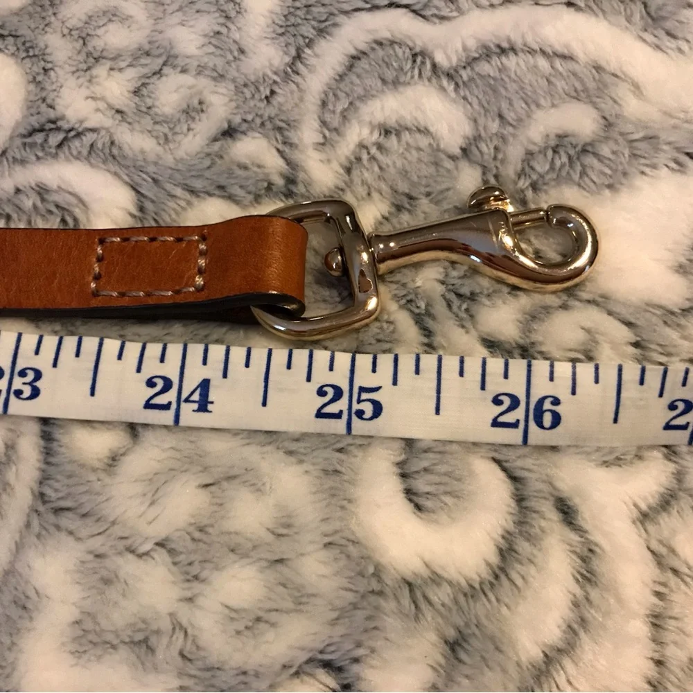 Dooney & Bourke Mini Breanna Gray Satchel with Brown Handles